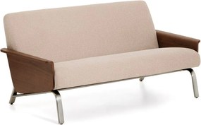 Jasnobrązowa sofa z tkaniny szenilowej 165 cm Amsen – Kave Home