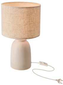 Lampa stołowa z tekstylnym kloszem (wysokość 39 cm) Tafla – Candellux Lighting