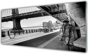 Panel Szklany do Kuchni Rowerowy Szlak nad Mostem