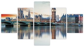 Obraz - Houses of Parliament w Londynie (125x70 cm)