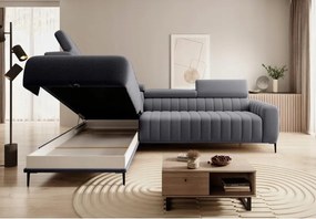 Narożnik GANDI 140 Lewostronny system włoski Salvador 15 Ciemny szary WERSAL