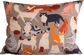 Poszewka na poduszkę z mikrofibry CATMOSPHERE 70x90 cm, kolorowa