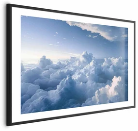 Plakat Podniebne pejzaże 42x29,7 cm z ramą czarną z marginesem ARTGEIST B