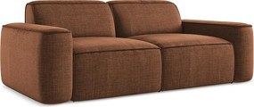3-osobowa kanapa modułowa - z tkaniny strukturalnej - terakota - OMAO