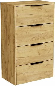 Szafka Na Buty Dąb Złoty Craft Komoda Do Przedpokoju Nowoczesna Półka Obuwie