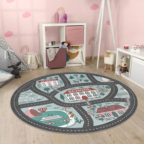 Dziecięcy dywan do zabawy odpowiedni do prania ø150 cm Happy Neighbourhood – Mila Home