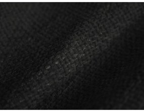 Czarna sofa z tkaniny szenilowej lewostronna 428 cm Paolo – Milo Casa