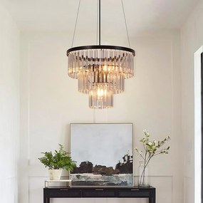 NETTLIFE Lampa wisząca do jadalni Lampa do jadalni Lampa wisząca E27 Lampa do salonu Sypialnia Czarna