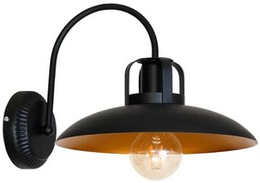 Czarny industrialny kinkiet - K482 N9-R78