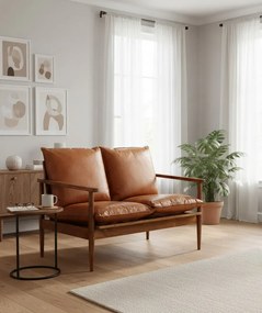 Elegancka skórzana sofa K9-F68