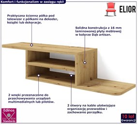 Wisząca Półka Pod Telewizor Dąb Artisan P1-C32