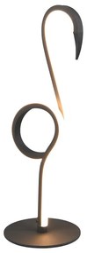 Czarna lampa stołowa LED (wysokość 35 cm) Ingo – Trio