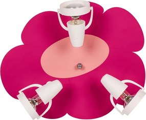 Fuksjowa lampa sufitowa do pokoju dziewczynki - S212 K3-D97