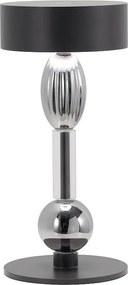 Zafferano Royal Family Wi-Fi – inteligentna akumulatorowa lampa stołowa LED, dotykowy ściemniacz, do 36 h pracy, aluminium tytanowe i szkło dmuchane