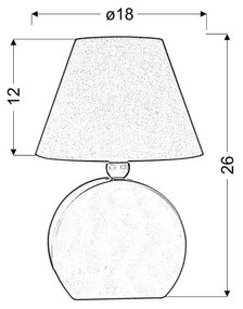 Żółta lampka dziecięca Ofelia – Candellux Lighting