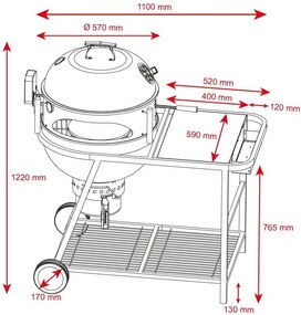 Avenberg Grill wielofunkcyjny z kociołkiem Venezia + szpikulec elektr. do grill. + piec do pizzy