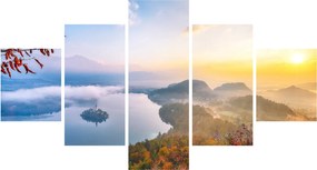 Obraz - Jezioro Bled (125x70 cm)