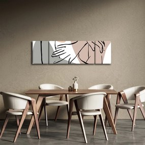 Obraz - Kobieta linia sztuki ciała N⁰2 (170x50 cm)