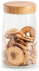 Szklany słoik ze szczelną pokrywką z bambusa, 1600 ml