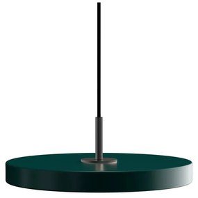 Ciemnozielona lampa wisząca LED z metalowym kloszem ø 31 cm Asteria Mini – UMAGE