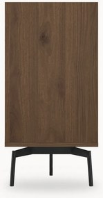 Komoda Zenar 170 cm z szufladami - orzech elegant / czarny