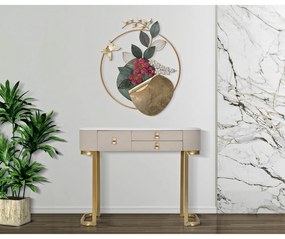 Konsola w beżowo-złotym kolorze 40x100 cm Beauty – Mauro Ferretti