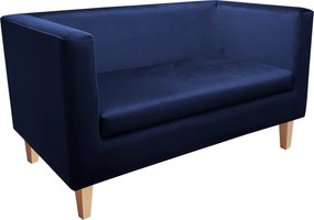 Sofa Monaco : Kolor nogi - Drewno, Kolor tkaniny - VELVET - MG16, Typ tkaniny - Velvet, Wysokość nogi - 15 cm