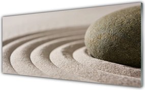 Panel Szklany Artystyczna Kompozycja Z Piasku I Kamieni