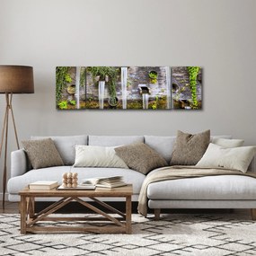 Obraz - Kamienny mur, Hamburg, Niemcy (170x50 cm)