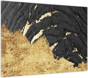 Obraz na szkle - Złota struktura N⁰1 (70x50 cm)