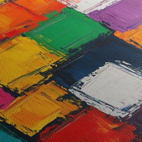 Obraz - Obraz z kolorowymi kwadratami (125x70 cm)