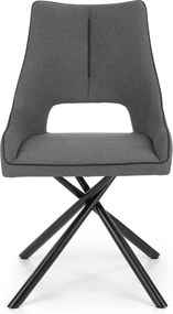 Tapicerowane krzesło z krzyżującą się podstawą K409