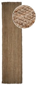 Brązowy chodnik z juty Flair Rugs Jute, 60x230 cm