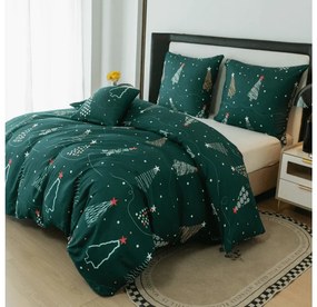 PrzytulneMieszkanie.pl PrzytulneMieszkanie.pl Pościel z mikrofibry CHRISTMAS DRIFT zielone Rozmiar pościeli: 70 x 90 cm | 140 x 200 cm