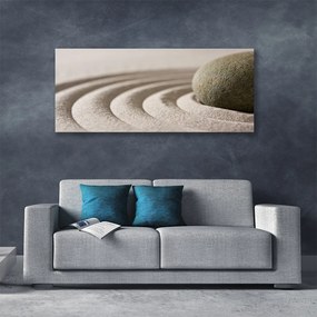 Obraz canvas Artystyczna Kompozycja z Piasku i Kamieni