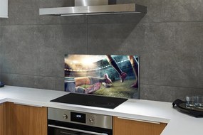 Szkło do Kuchni na Ścianę Korki i Piłka na Murawie