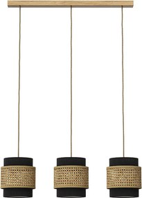 3-częściowa lampa wisząca czarny 70x70x120 morten