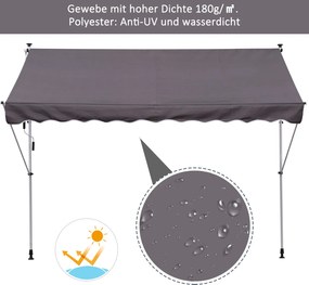 Outsunny Markiza Markiza przegubowa