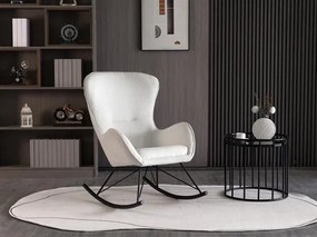 Fotel bujany LIBERTO 3 biały HALMAR
