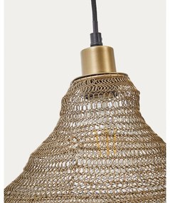 Lampa wisząca w kolorze złota z metalowym kloszem ø 48,5 cm Sarraco – Kave Home