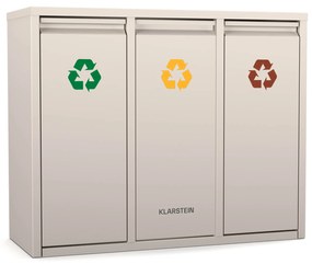 Klarstein Ordnungshüter 3 kosz na śmieci, 45 litrów, 3 pojemniki, bezzapachowy