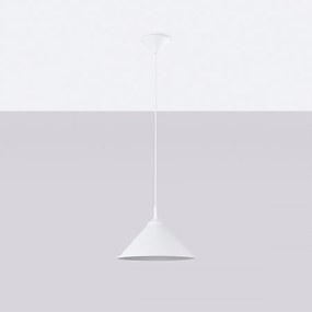 Lampy wiszące skandynawski Paloa, stal - 1 źródło światła 4000K - L.30 x H.76 cm - biały