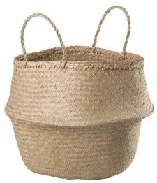 Kosz Z Trzciny Kahs Ø45 X 40 Cm & Natural - Sklum