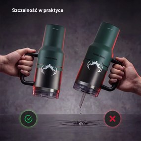 Kubek termiczny ze słomką Diablo, kolor Ghotic Green