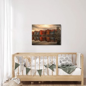 Obraz kolorowych domów (70x50 cm)
