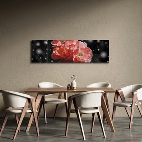 Obraz różowego kwiatu (170x50 cm)