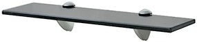 Elegancka czarna szklana półka 40x20 - Imker