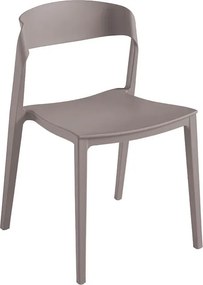 Zestaw 2 nowoczesnych krzeseł składanych w kolorze gołębiej szarości "Quorathis" z polipropylenu do jadalni o wymiarach 49x52 cm i wys. 77 cm