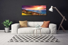 Obraz Canvas Góra Las Słonce Krajobraz