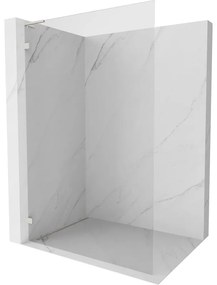 Mexen Lunar L ścianka prysznicowa Walk-in lewa 80 x 200 cm, transparent 8 mm, nikiel szczotkowany - 830L-080-000-97-00-L